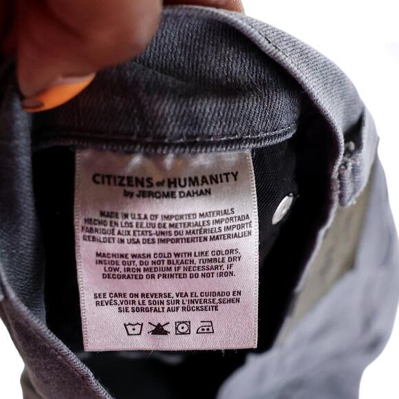 Citizens of Humanity Mens Core Jeans Gray Denim Straight Stretch 38 - Picture 7 of 8